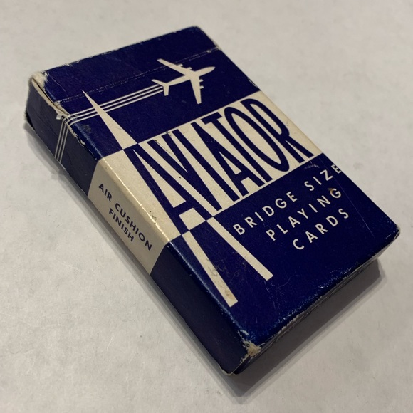 Vintage Aviator Bridge Size Playing Card - Picture 2 of 6